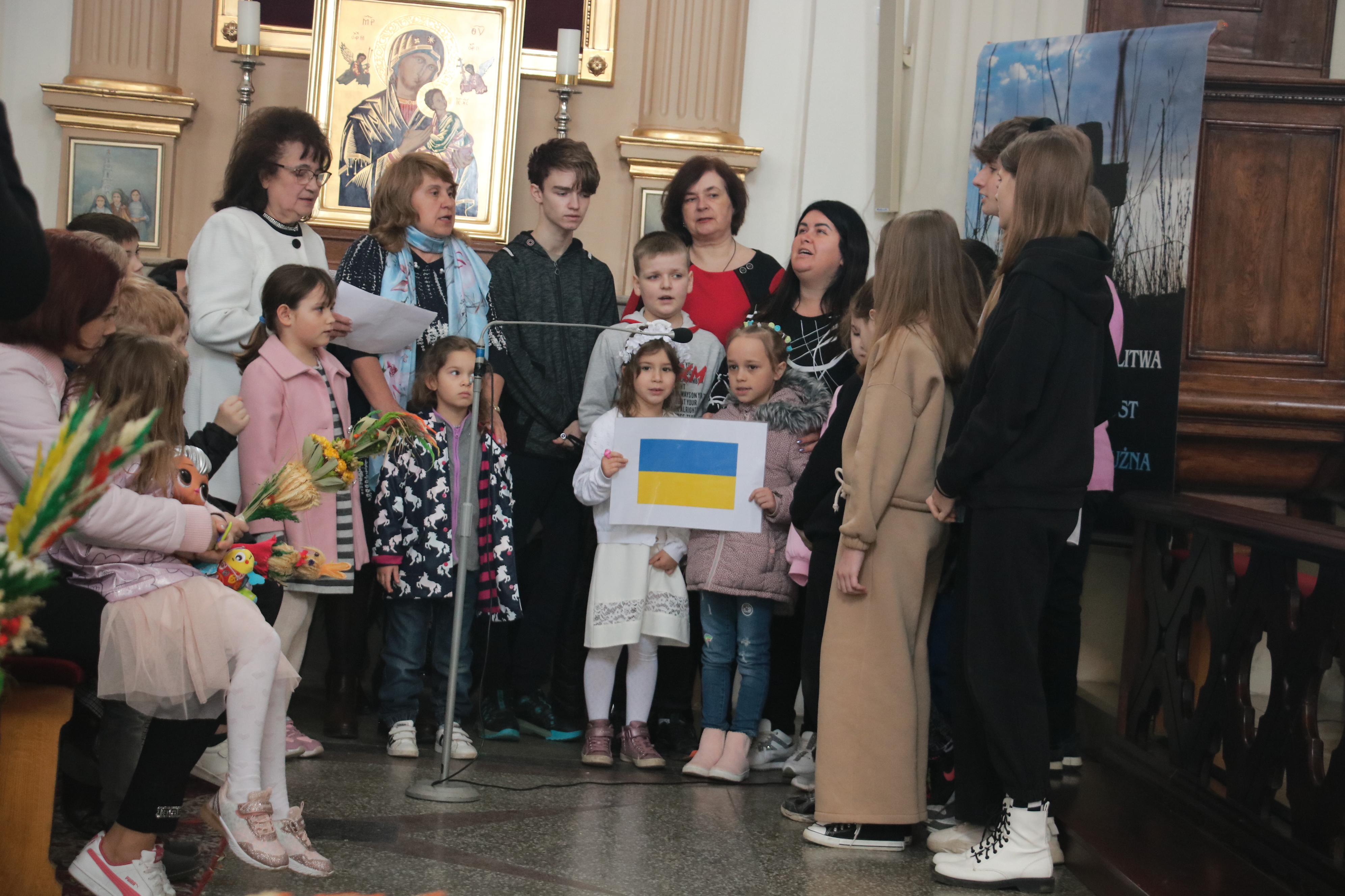 Niedziela Palmowa 2022 z udziałem uchodźców z Ukrainy